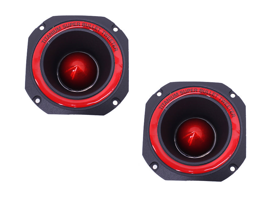 Ice Power IPT-WB1500 1500w Red Bullet Tweeters - Car Audio For