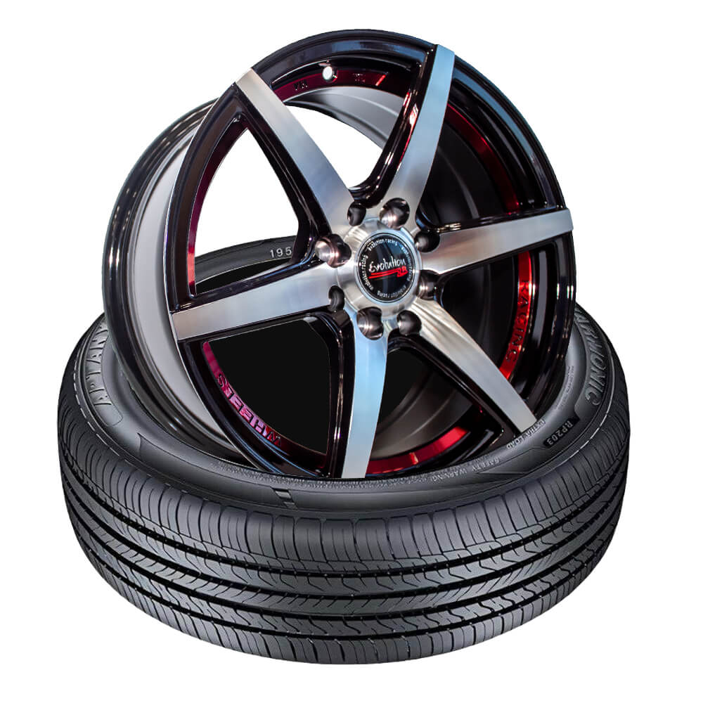15 Inch EWT6050114 Wheel and Tyre Combo (Set of 4)