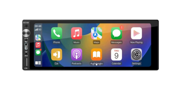 BlackSpider BSDD1686A 6.86″ Single Din Wireless Apple CarPlay Android Auto Radio