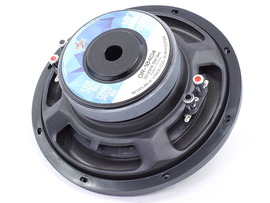Ice Power IP-DR104D4 Drizzle Series 10" 5000w/500rms Slimline DVC Subwoofer - Car Audio For Sale Online & Instore at Evolution Wheel And Tyre