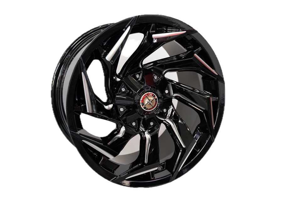 18" Rubicon Off Road Andes 6/139 9J ET0 CB108.1 Gloss Black + Milling