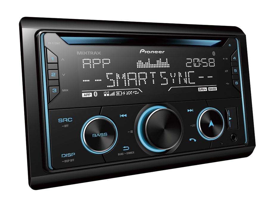 Pioneer FH-S725BT Car Stereo with Dual Bluetooth, Spotify, USB/AUX