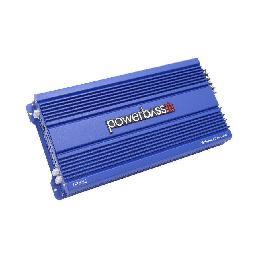 Powerbass GTX55 8500watt 5channel Amplifier 80rms x 4 & 200rms x 1 Amplifier - Car Audio For Sale Online & Instore at Evolution Wheel And Tyre