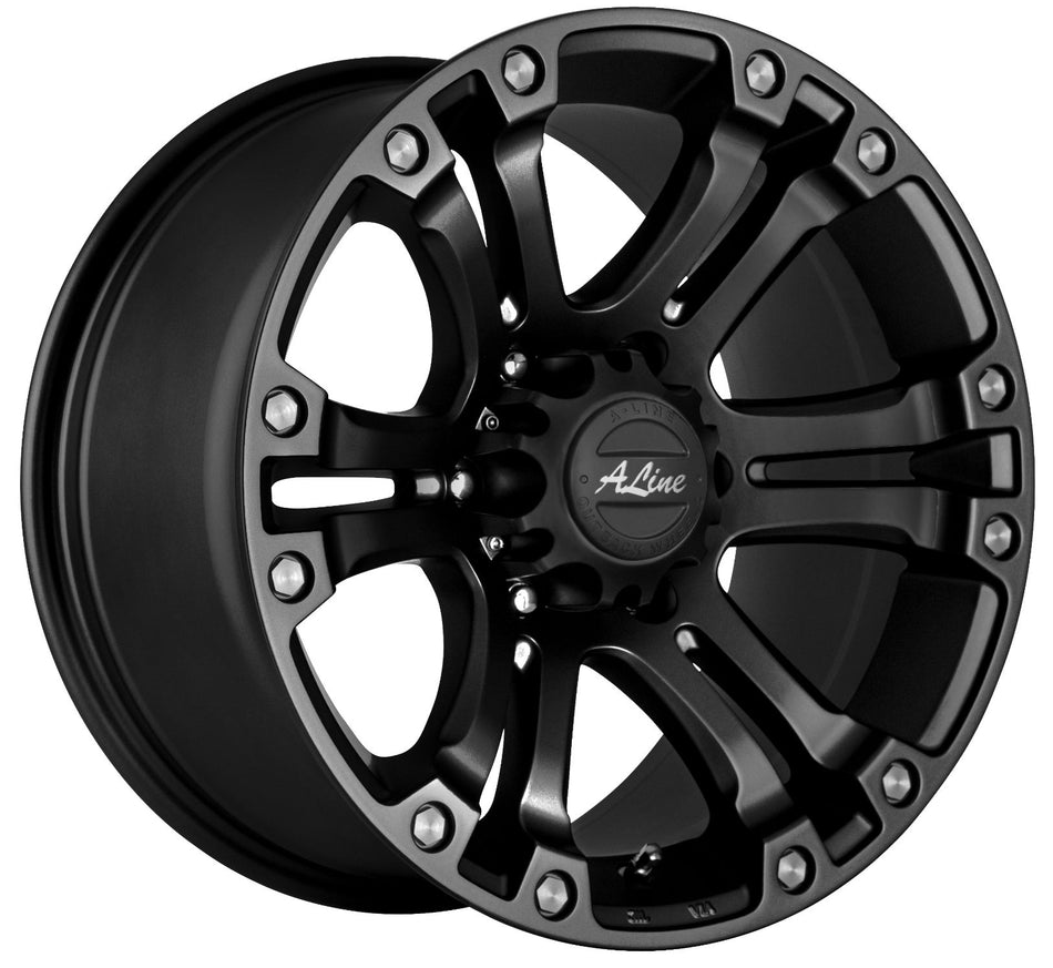 17" A-Line Granite 6/139 9J ET20 CB106.2 Satin Black Tint Wheels