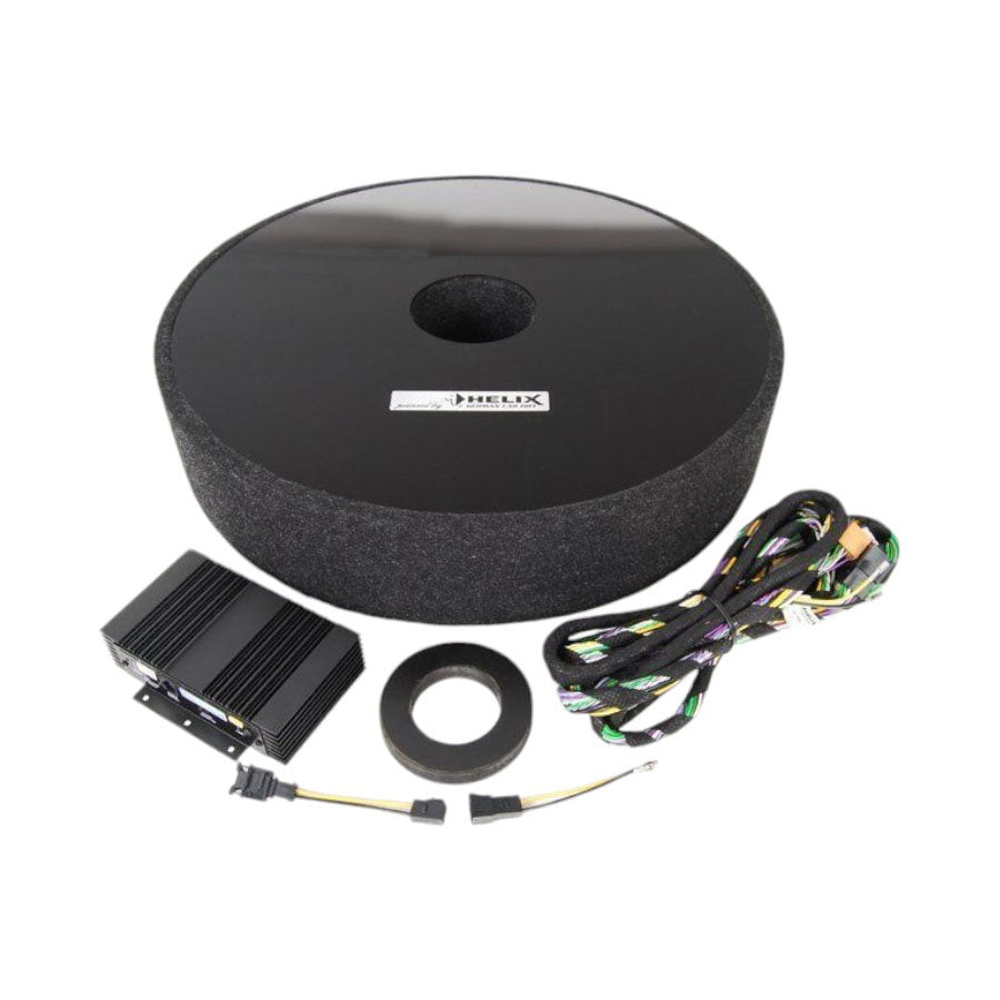 VW Helix Plug & Play Subwoofer Kit to fit in Spare Wheel Well (OEM VW Product) - Car Audio For Sale Online & Instore at Evolution Wheel And Tyre
