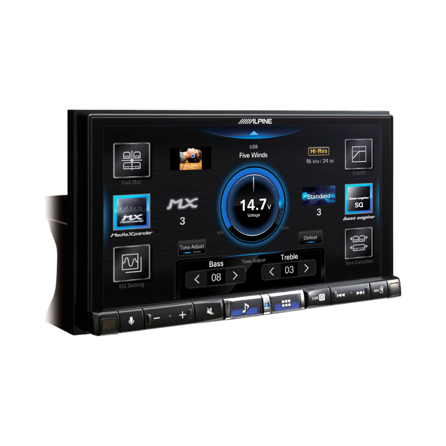 Alpine ILX-705D Digital Media Station, car stereo featuring DAB+ digital radio, Apple CarPlay and Android Auto