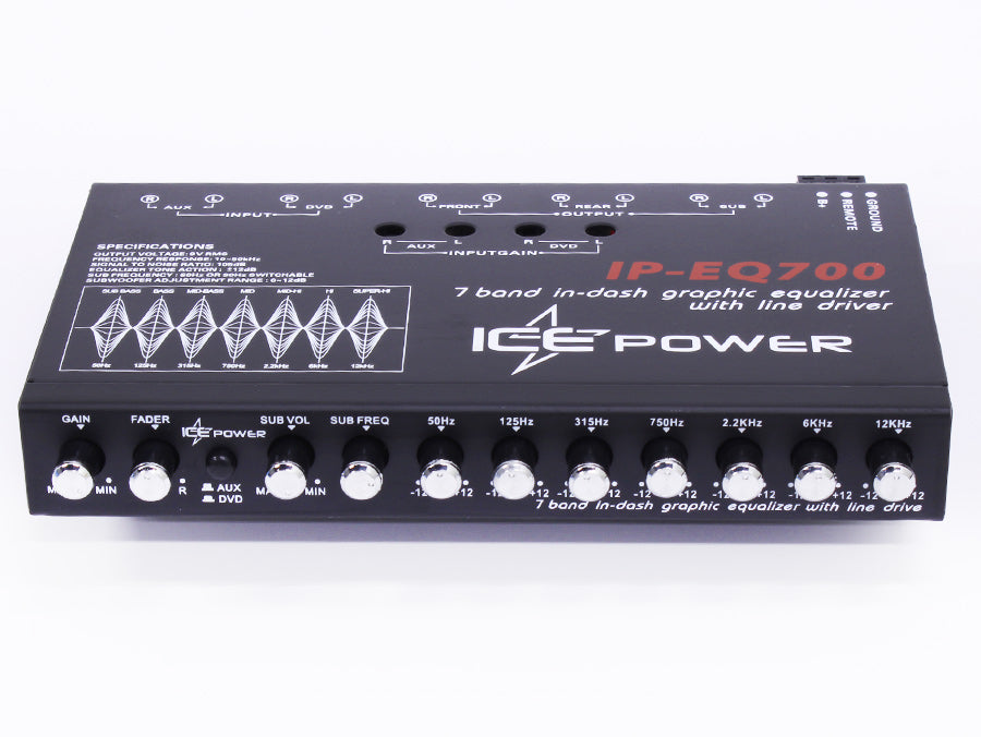 Ice Power IP-EQ700 7 Band Equalizer with line driver - Car Audio For Sale Online & Instore at Evolution Wheel And Tyre