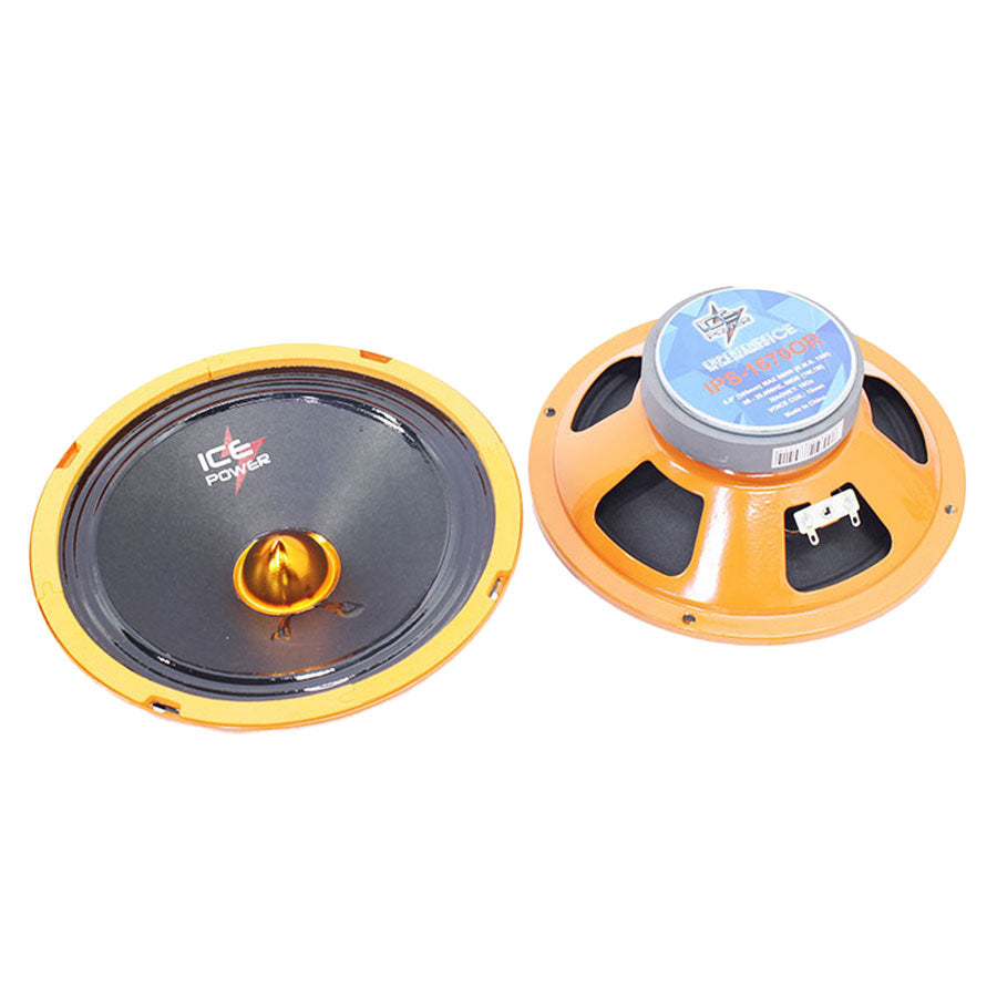 Ice Power IPS-1670OR 6.5" 800w 3way Bullet Speakers (Orange) - Car Audio For Sale Online & Instore at Evolution Wheel And Tyre