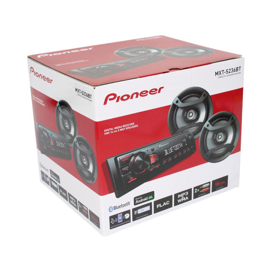 Pioneer MXT-S236BT Car Audio Combo - Bluetooth Receiver & 16cm 2-Way Speakers