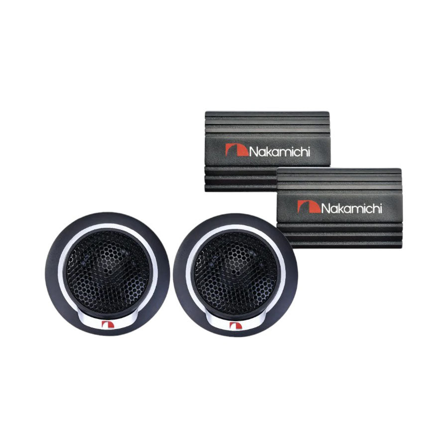 Nakamichi NKM-SP-T13 100w Silver Dome Tweeter with Crossover - Car Audio For Sale Online & Instore at Evolution Wheel And Tyre