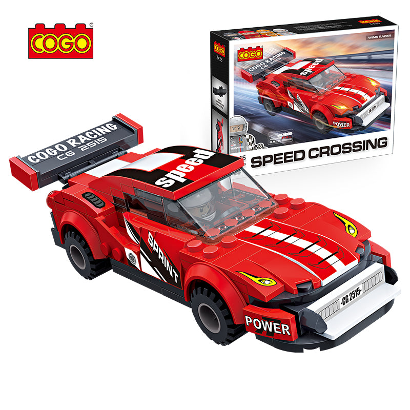 Cogo Speed Crossing Red Pull Back Racing Car