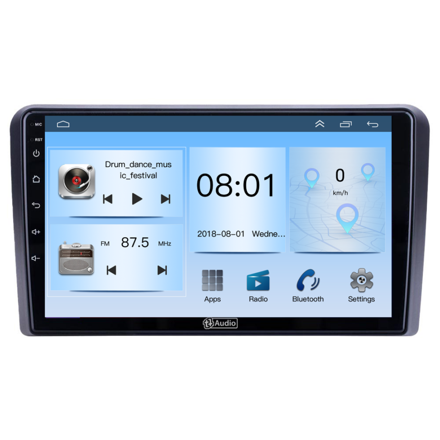 TT Audio 9" replacement radio for AUDI A3 2008-2013 ECO UNIT (Android 12)