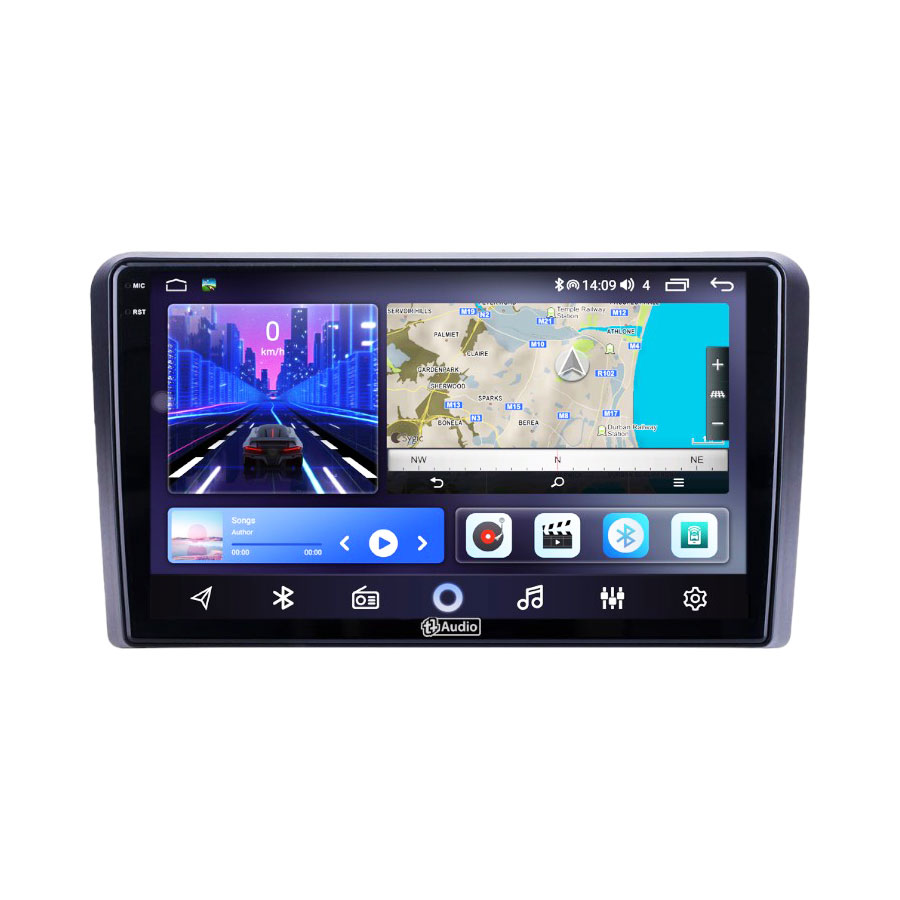 TT Audio 9" replacement radio for AUDI A3 2008-2013 2K SCREEN (Android 12)