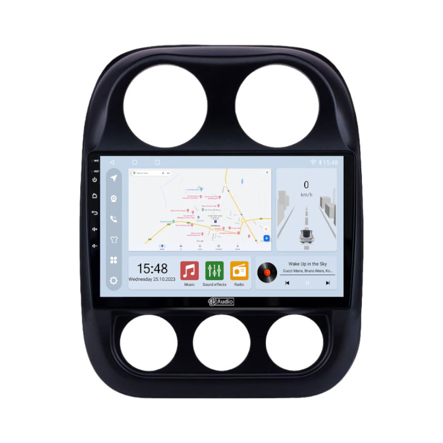 TT Audio 9" replacement radio for JEEP Compass 2010-2016 (CLASS D)