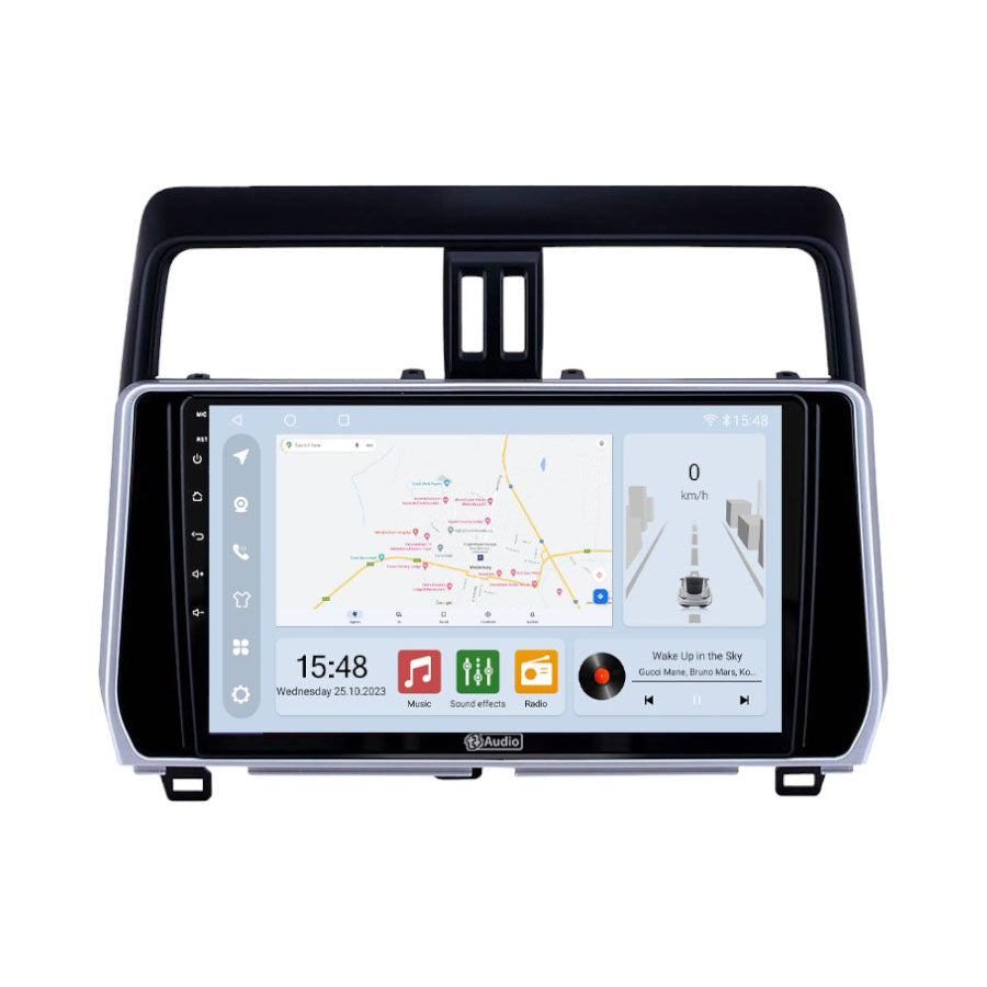 TT Audio 10" replacement radio for TOYOTA PRADO 2018-2023 (CLASS D)