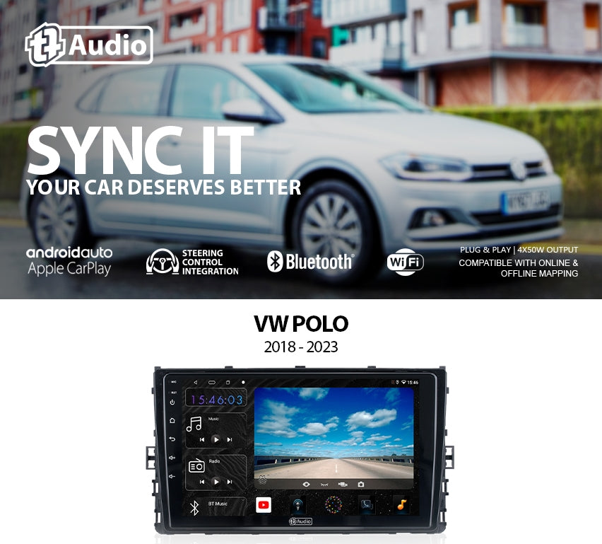 TT Audio Replacement Radio For VW POLO 2018-2024 (4G ULTRA)