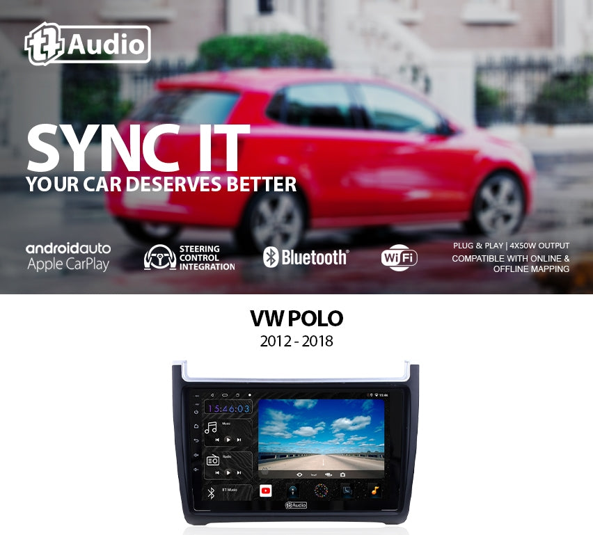 TT Audio 9" replacement radio for VW Polo 2012 - 2018 (4G ULTRA)