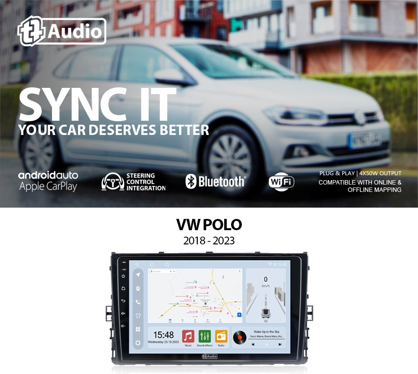 TT Audio Replacement Radio For VW POLO 2018-2024 (CLASS D)