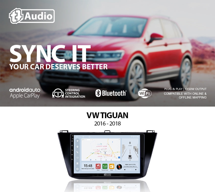 TT Audio 10" replacement radio for VW Tiguan 2016 - 2018 (CLASS D)