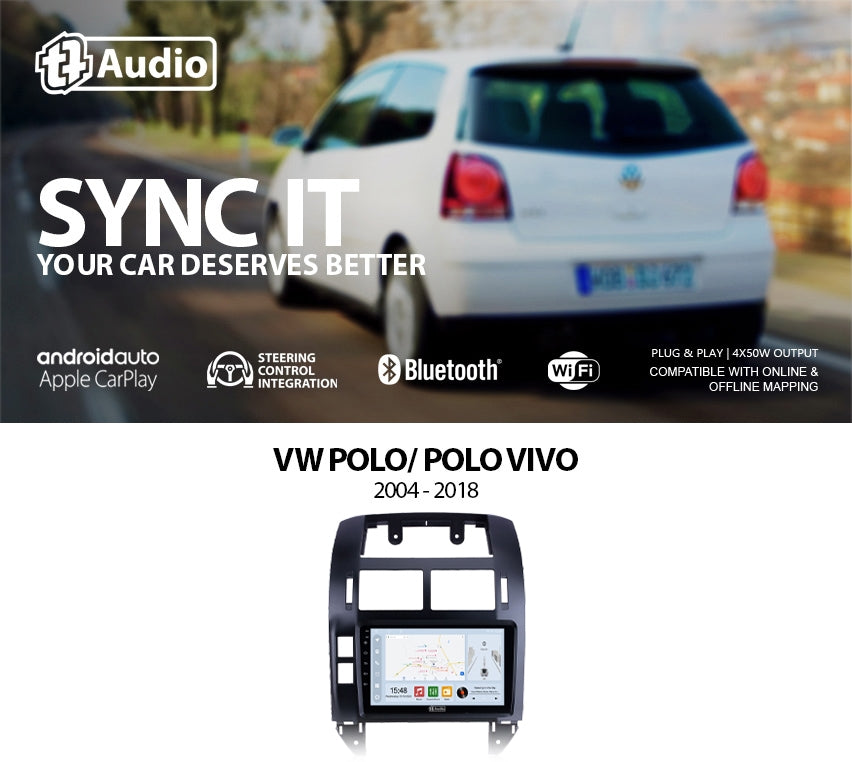 TT Audio 9" replacement radio for VW Polo 2004 - 2018 (CLASS D)