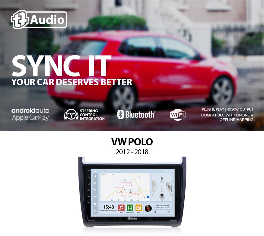 TT Audio 9" replacement radio for VW Polo 2012 - 2018 (CLASS D)