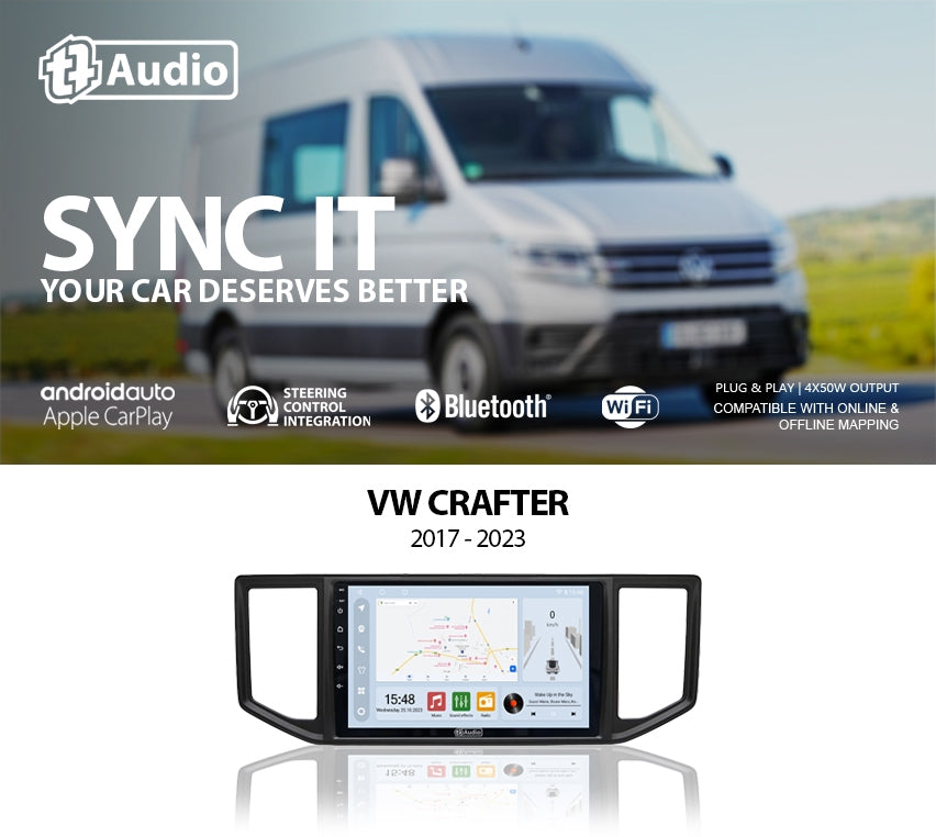 TT Audio 9" replacement radio for VW CRAFTER 2017 - 2024 (CLASS D)