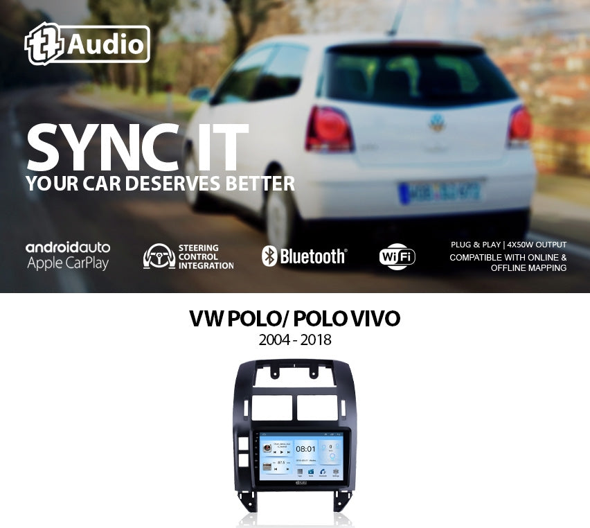 TT Audio 9" replacement radio for VW Polo 2004 - 2018 (ECO)