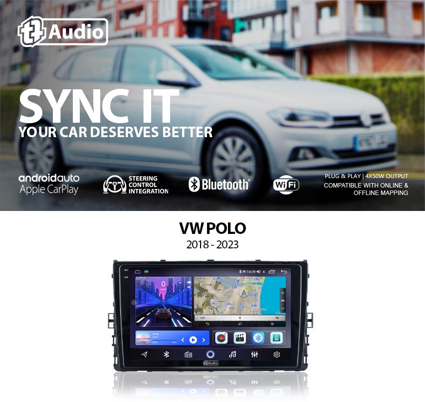 TT Audio Replacement Radio For VW POLO 2018-2024 (2K SCREEN)