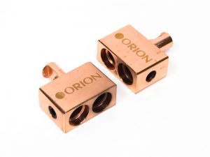 Orion Copper Finish Block (1male/2female) - Car Audio
