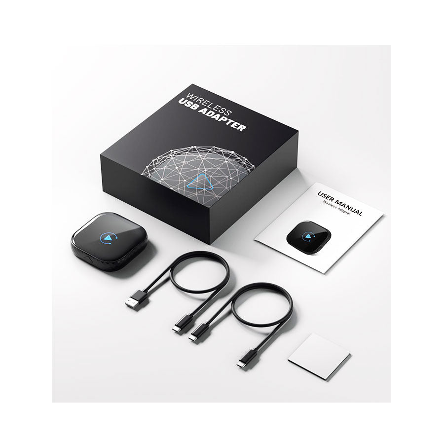 CP85 2 Channels CarPlay Android Auto Dongle WiFi Vehicle Wired to Wireless Adapter