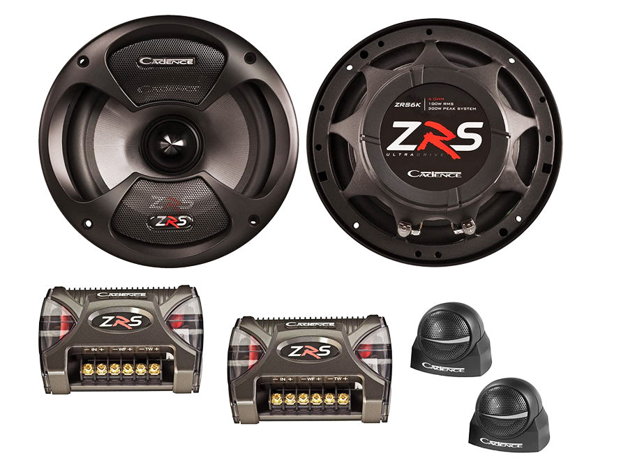 Cadence ZRS6K 6.5" Competition 300w 100rms 2way Component Split System - Car Audio For Sale Online & Instore at Evolution Wheel And Tyre