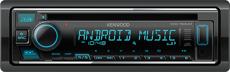 Kenwood KDC-154UM USB-CD Single Din Radio