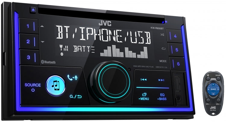 JVC KW-R930BT Digital Media Receiver with Bluetooth (CD\ Mp3\ USB) for sale online at Evolution Wheel and Tyre.