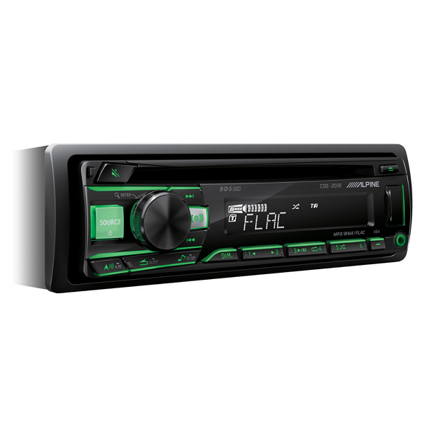 Alpine Cde-201R Single Din Cd Receiver with USB port for sale online at Evolution Wheel and Tyre.