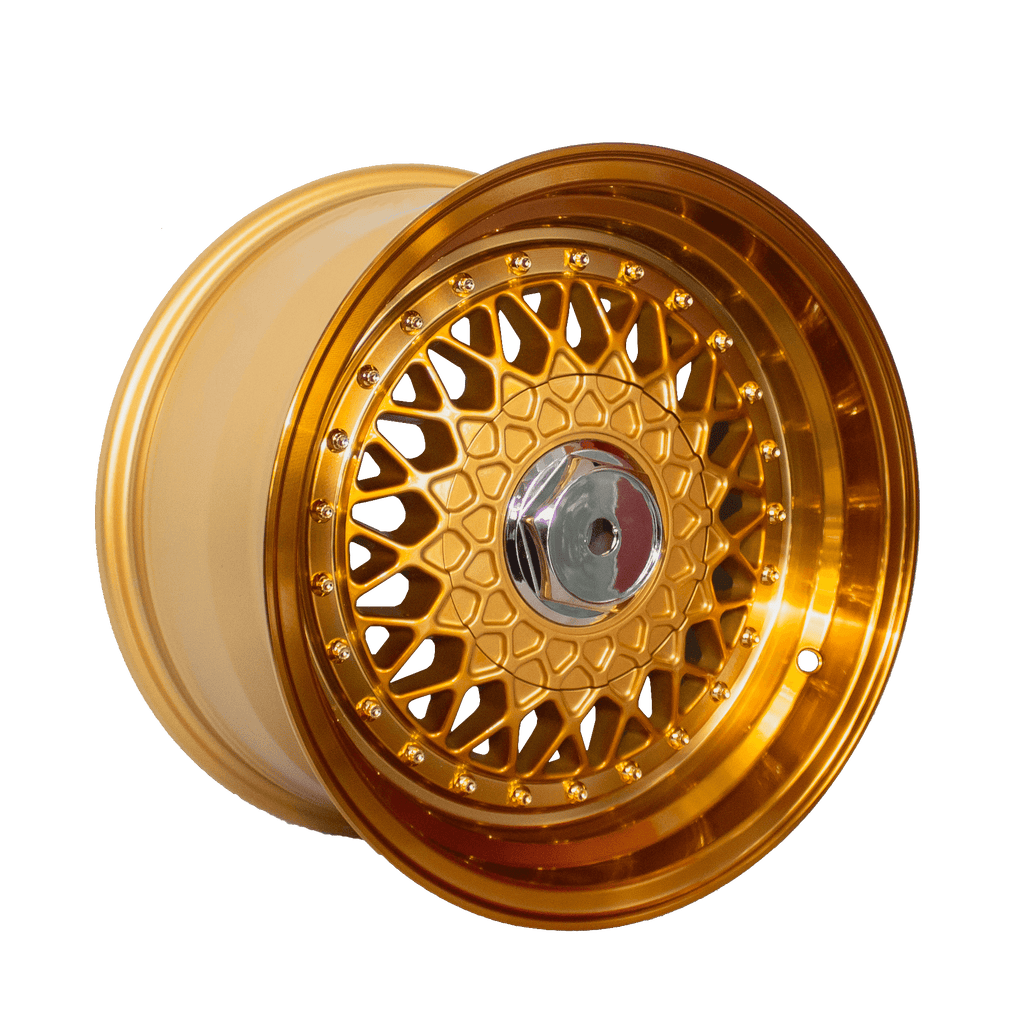 15" RS 15X8 4/100 & 4/114 ET35 CH73 BBS Style Gold (Set of 4 rims) for sale online at Evolution Wheel and Tyre.