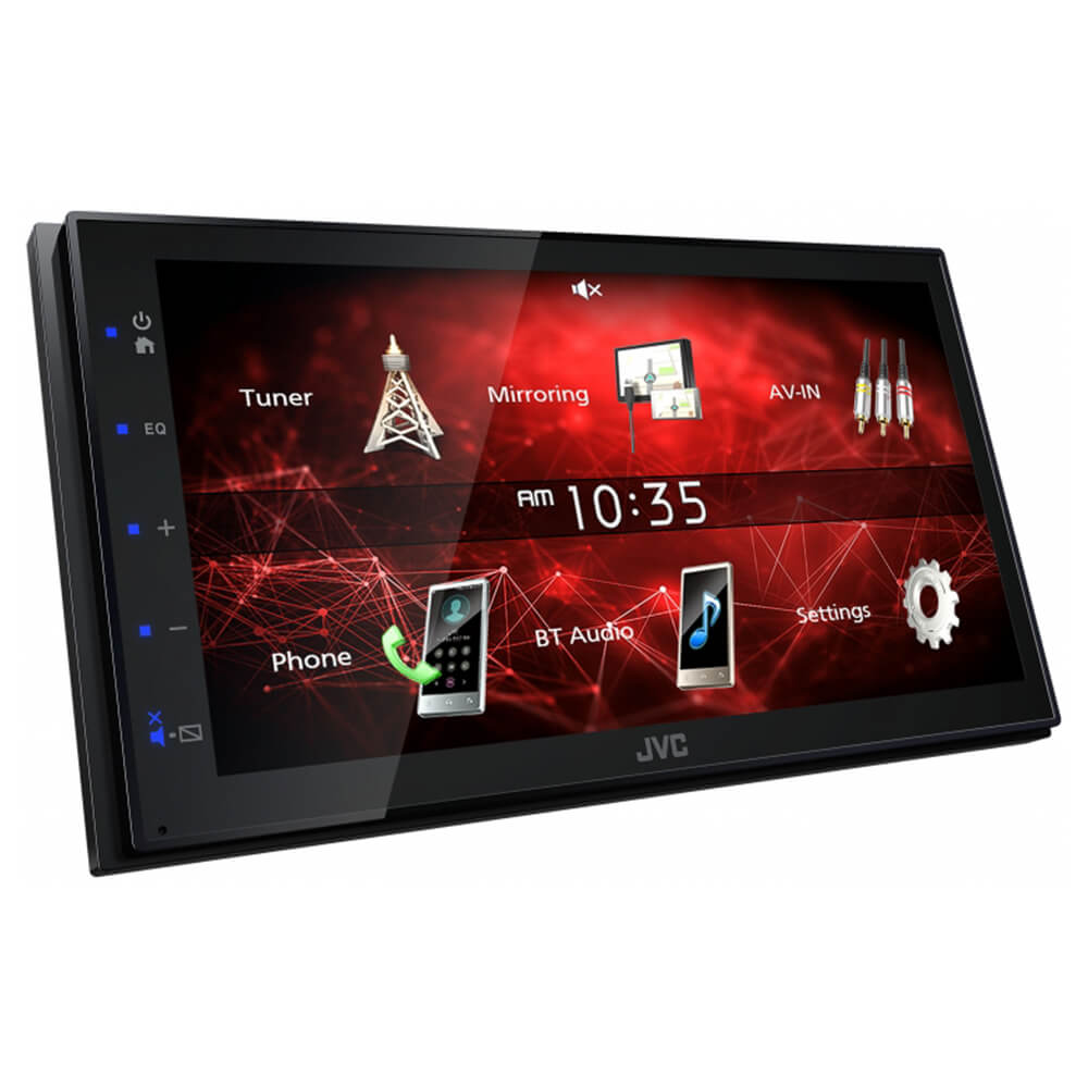 JVC KWM150BT 6.8" Wide Touch Screen Media Player with USB, Android Mirrorlink