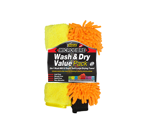 Shield Microfibre Wash & Dry Value Pack for sale online at Evolution Wheel and Tyre.