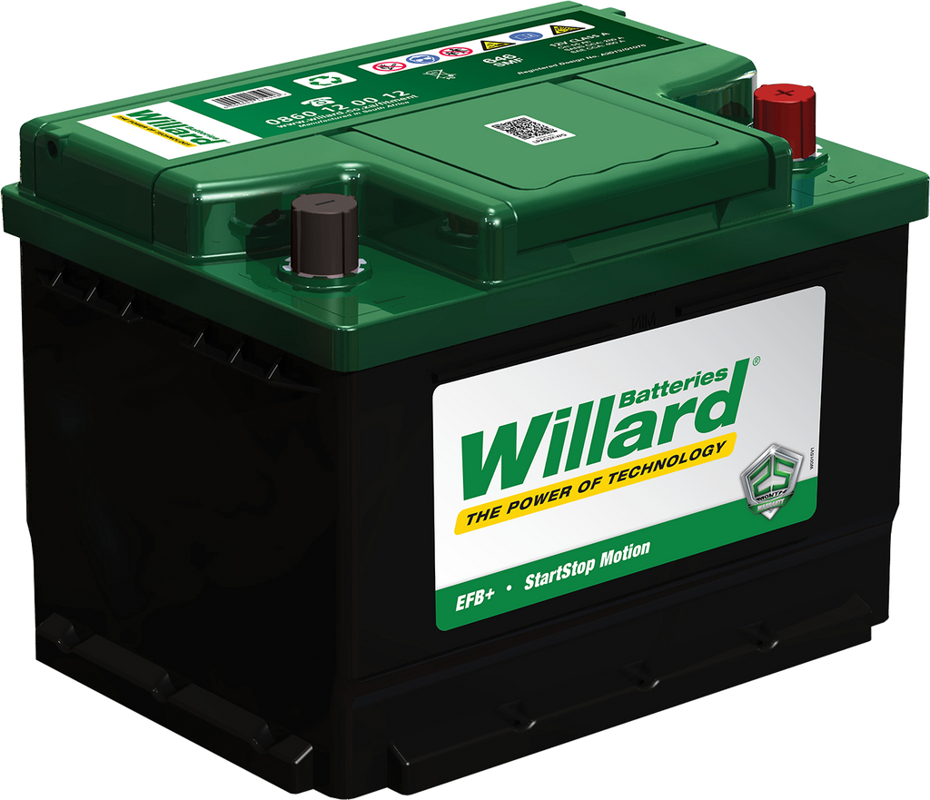 646 Willard Car Battery (Old Battery trade-in or R305 scrap charge applies) for sale online at Evolution Wheel and Tyre.